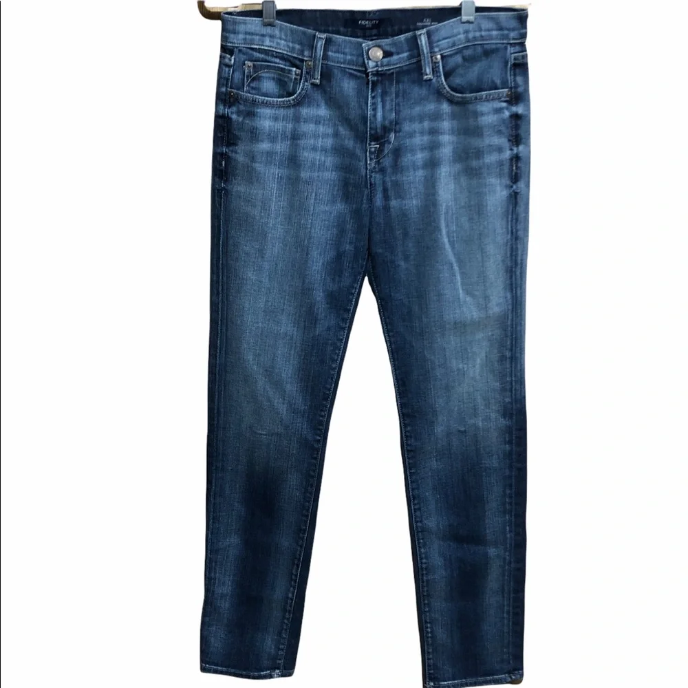 Fidelity AXL Girlfriend Jean Exile Vintage Sz 27 Medium Wash - Picture 2 of 16